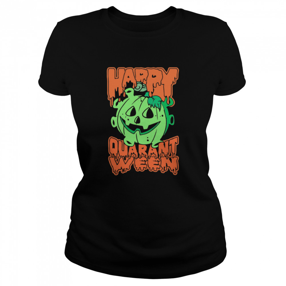 Halloween Pumpkin Saying 2020 Spooky Quarantine  Classic Women's T-shirt