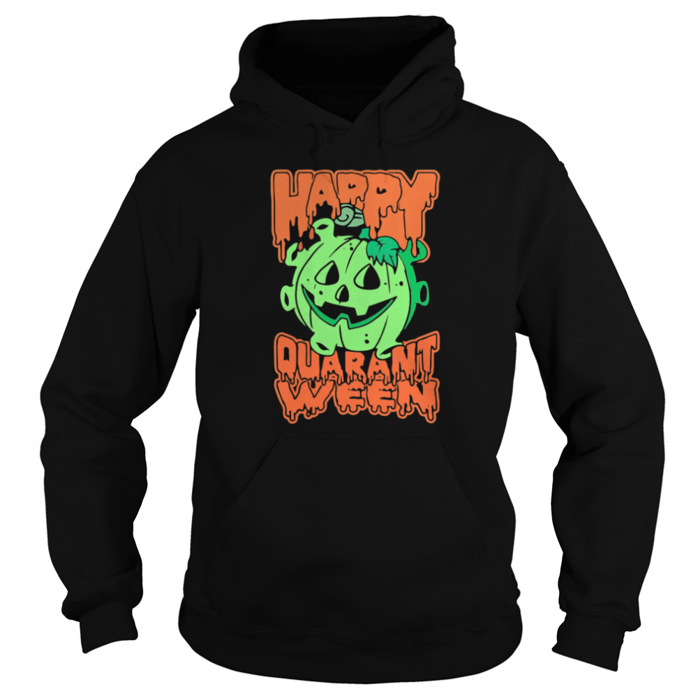 Halloween Pumpkin Saying 2020 Spooky Quarantine  Unisex Hoodie