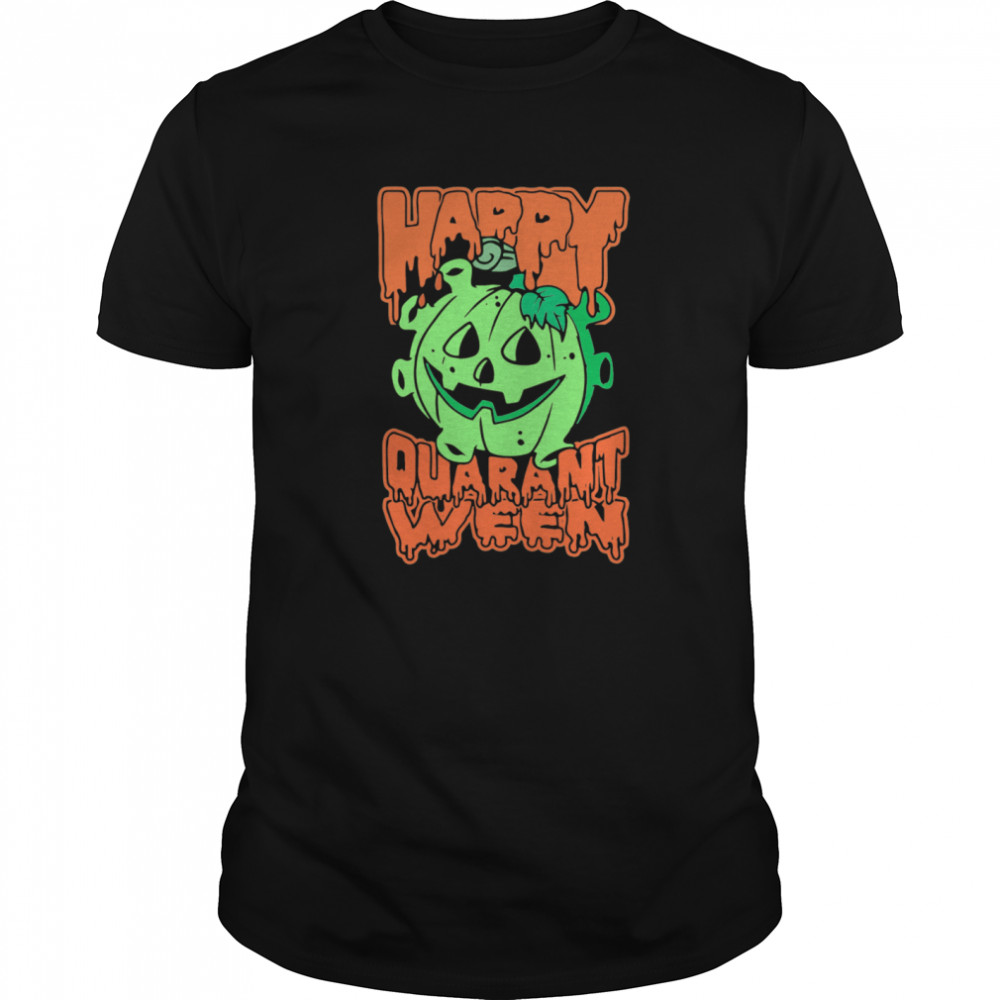 Halloween Pumpkin Saying 2020 Spooky Quarantine  Classic Men's T-shirt