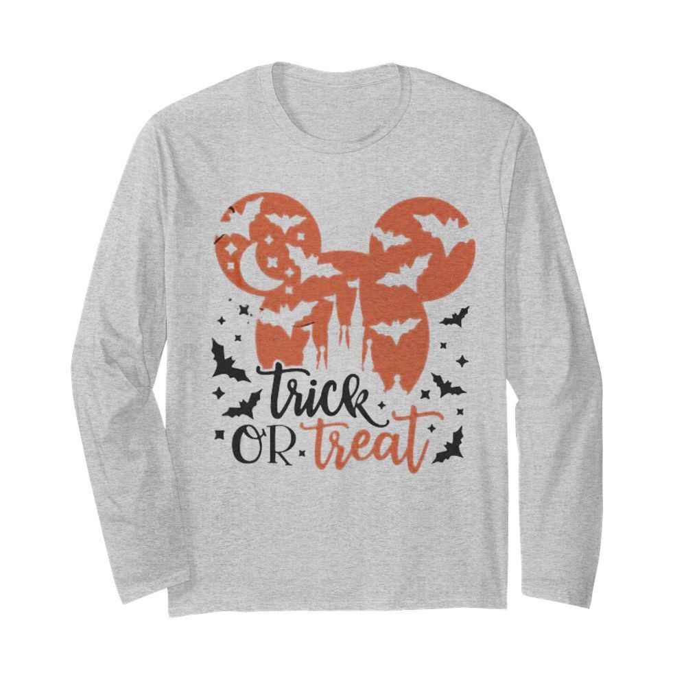 Halloween mickey mouse trick or treat  Long Sleeved T-shirt 