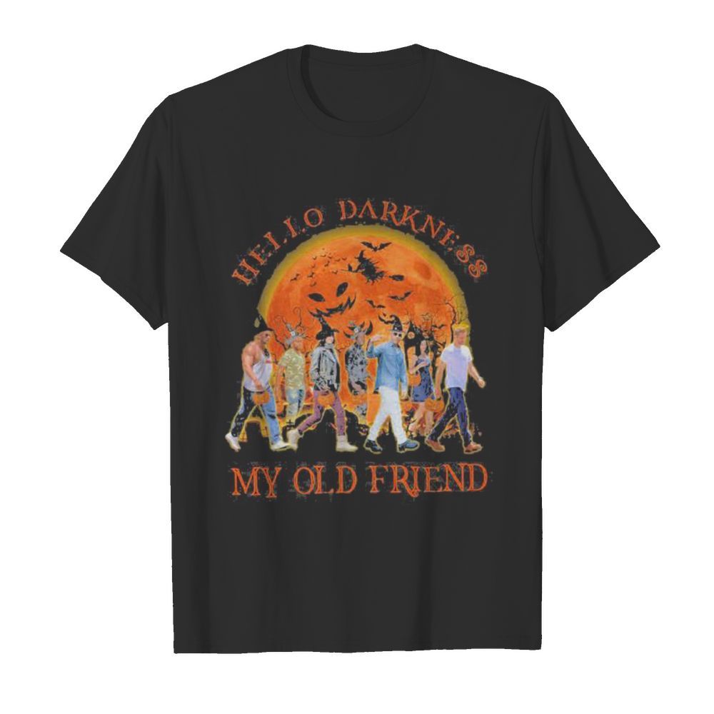 Halloween witch hello darkness my old friend moon shirt