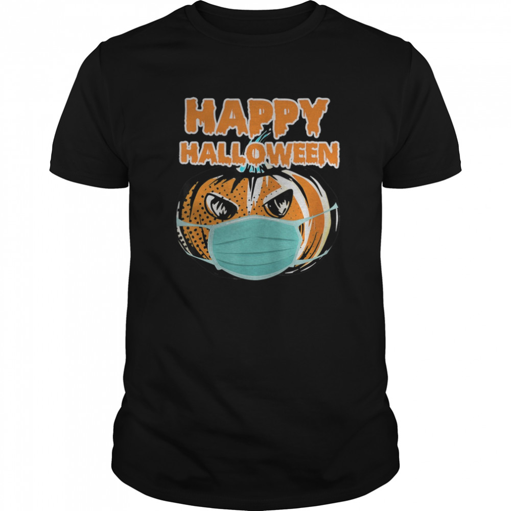 Happy Halloween 2020 In Mask Funny Quarantine shirt