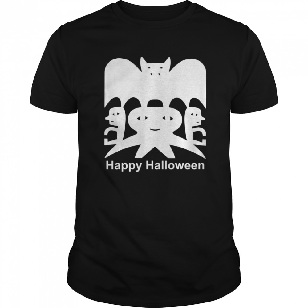 Happy Halloween paper cutting by Jad Fair shirt