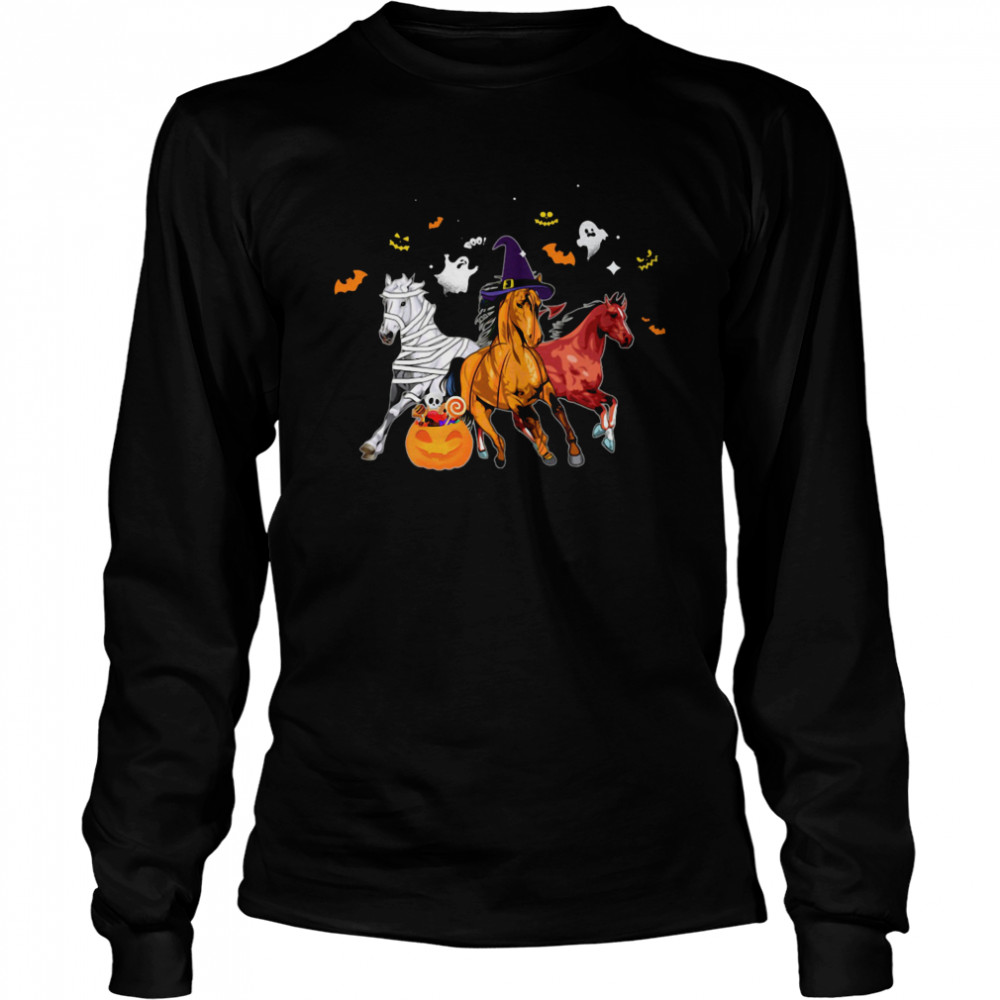 Horse In Halloween Costume  Long Sleeved T-shirt