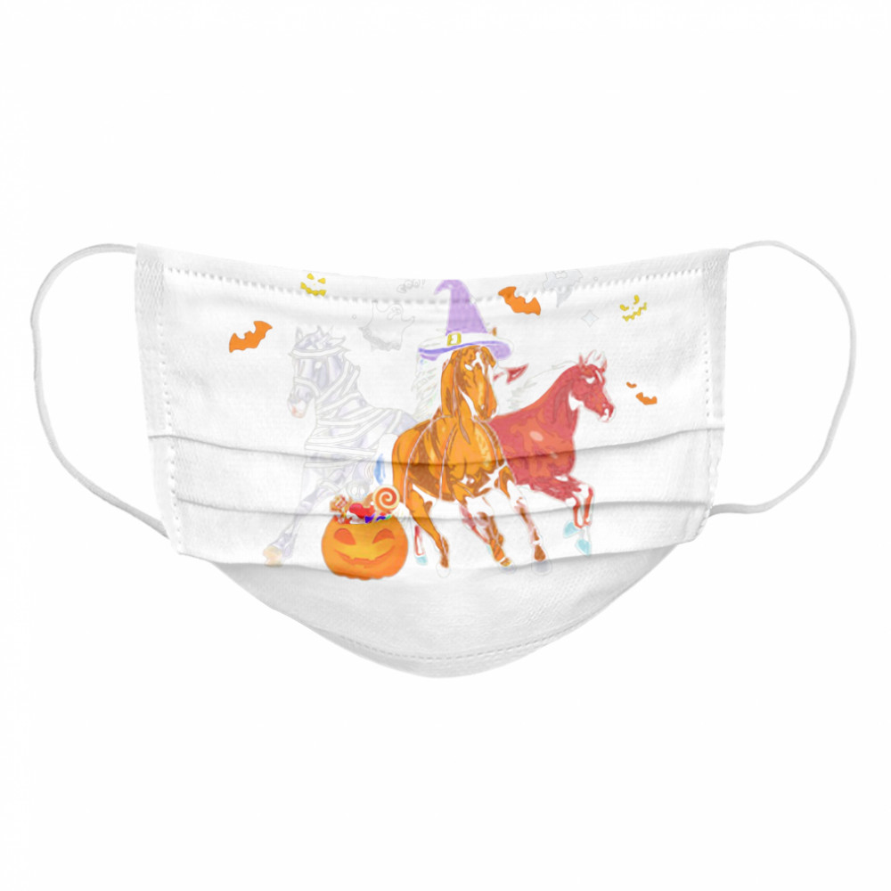 Horse In Halloween Costume  Cloth Face Mask