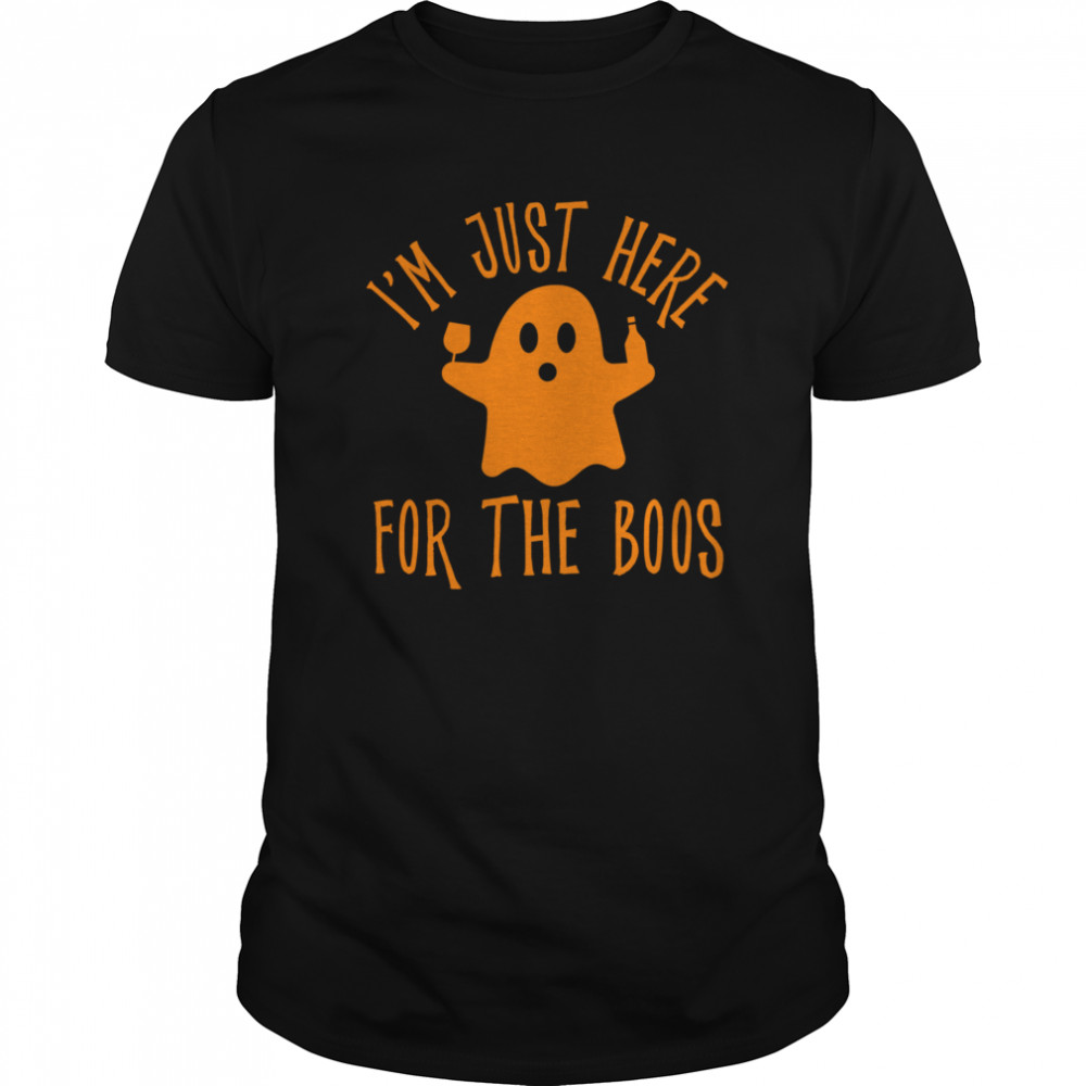 Im Just Here For The Boos Drinking Squad Halloween  Classic Men's T-shirt