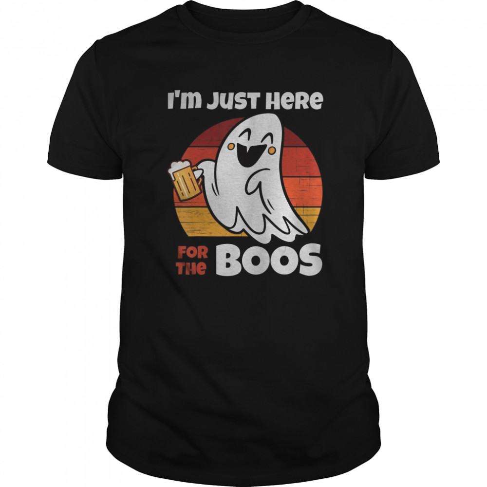 I’m Just Here For the BOOS Ghost Beer Halloween Costume shirt