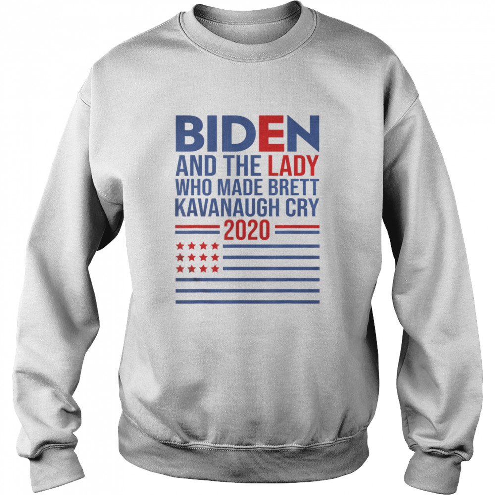 Joe Biden and the Woman Who Made Brett Kavanaugh Cry  Unisex Sweatshirt