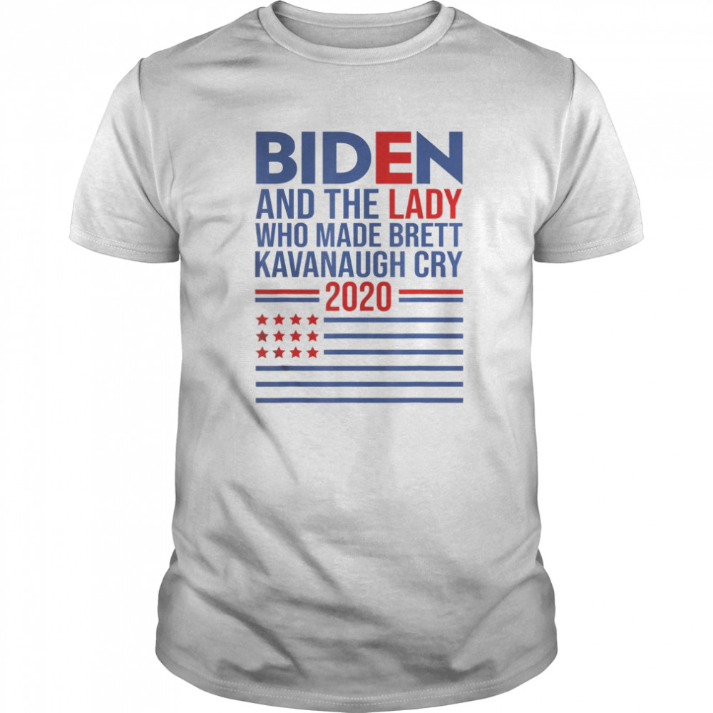 Joe Biden and the Woman Who Made Brett Kavanaugh Cry  Classic Men's T-shirt