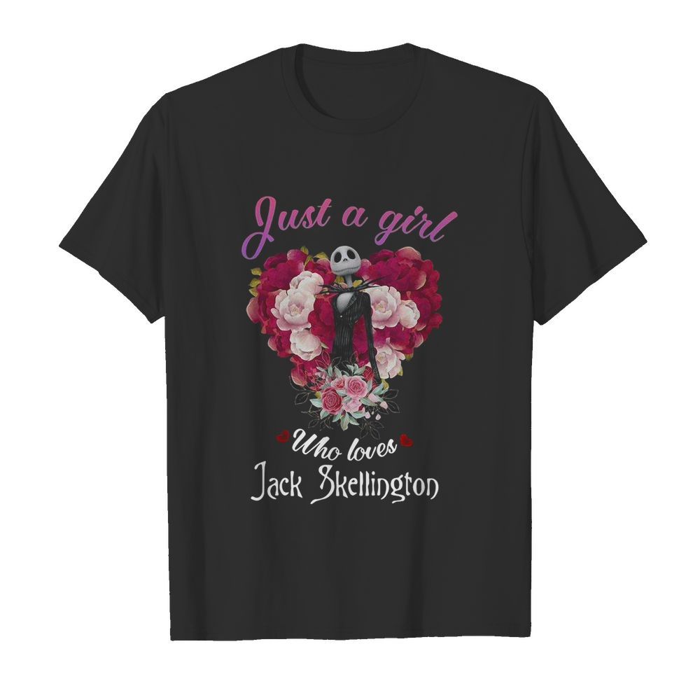 Just A Girl Who Loves Jack Skeleton shirt