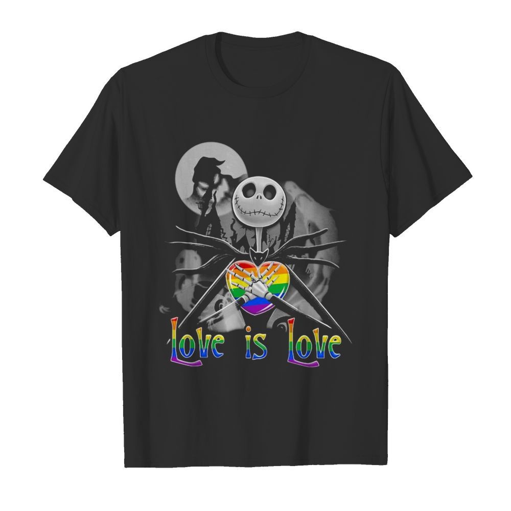 LGBT Jack Skeleton Love Is Love shirt