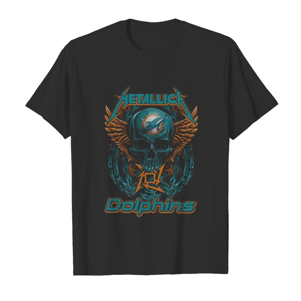 Metallica Skull Miami Dolphins shirt