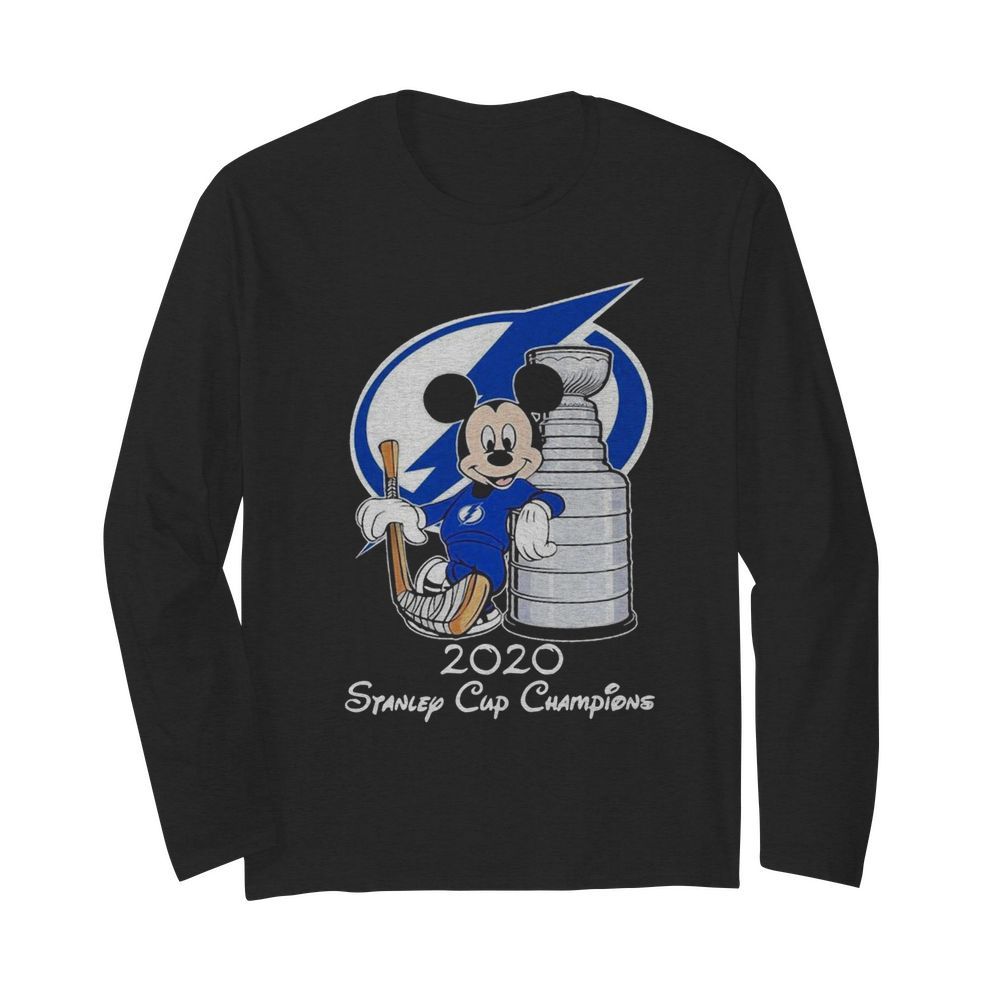 Mickey Mouse 2020 Stanley Cup Champions  Long Sleeved T-shirt 