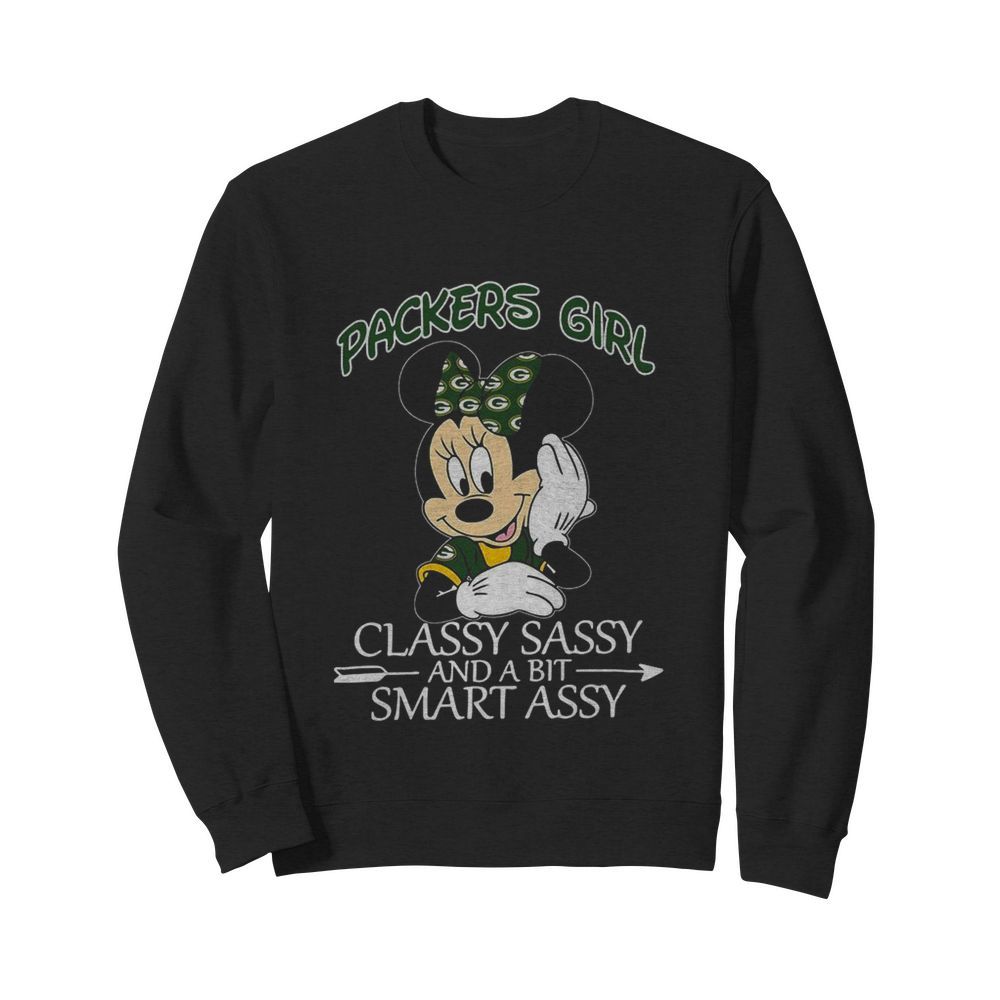 Mickey Mouse Packers Girl Classy Sassy And A Bit Smart Assy  Unisex Sweatshirt