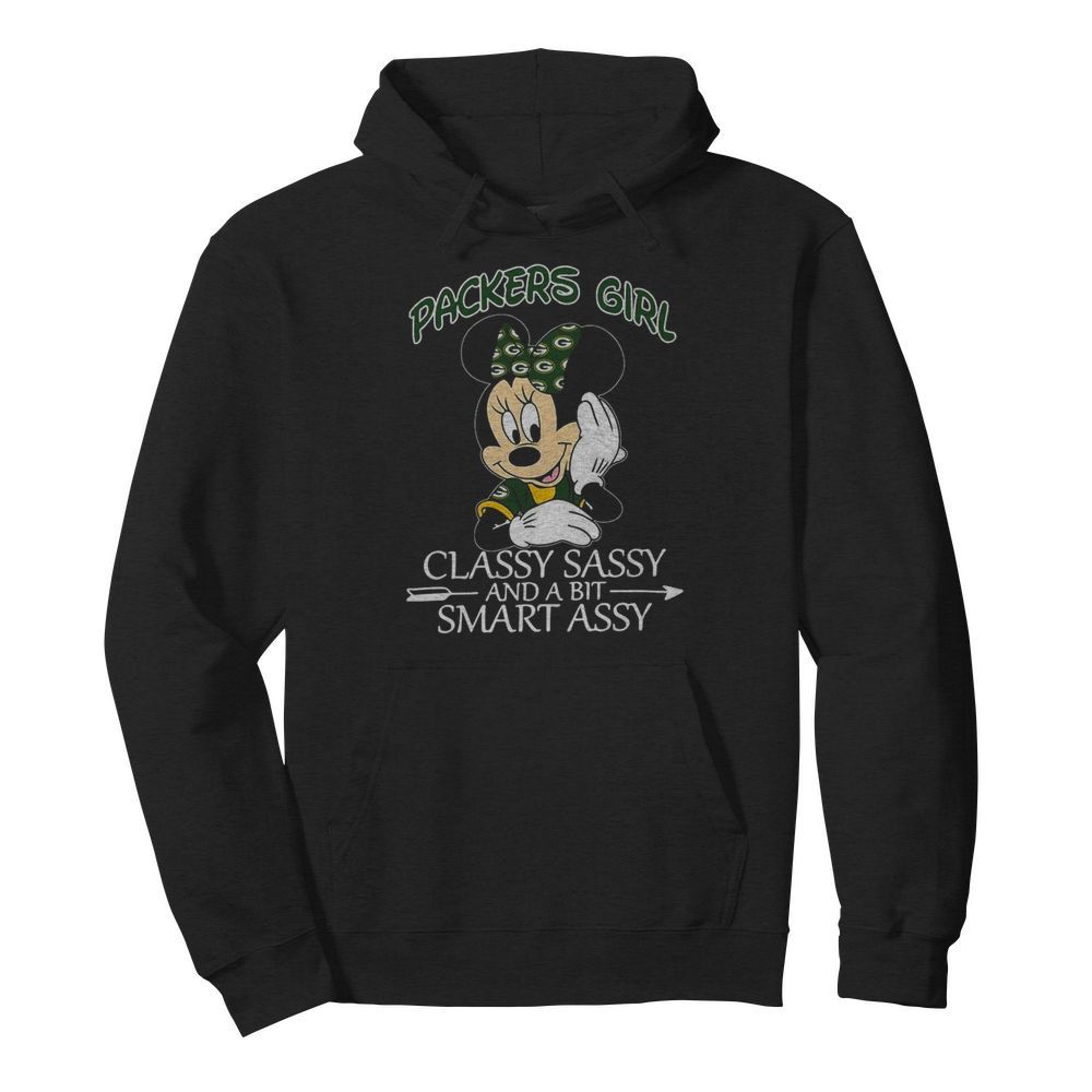 Mickey Mouse Packers Girl Classy Sassy And A Bit Smart Assy  Unisex Hoodie