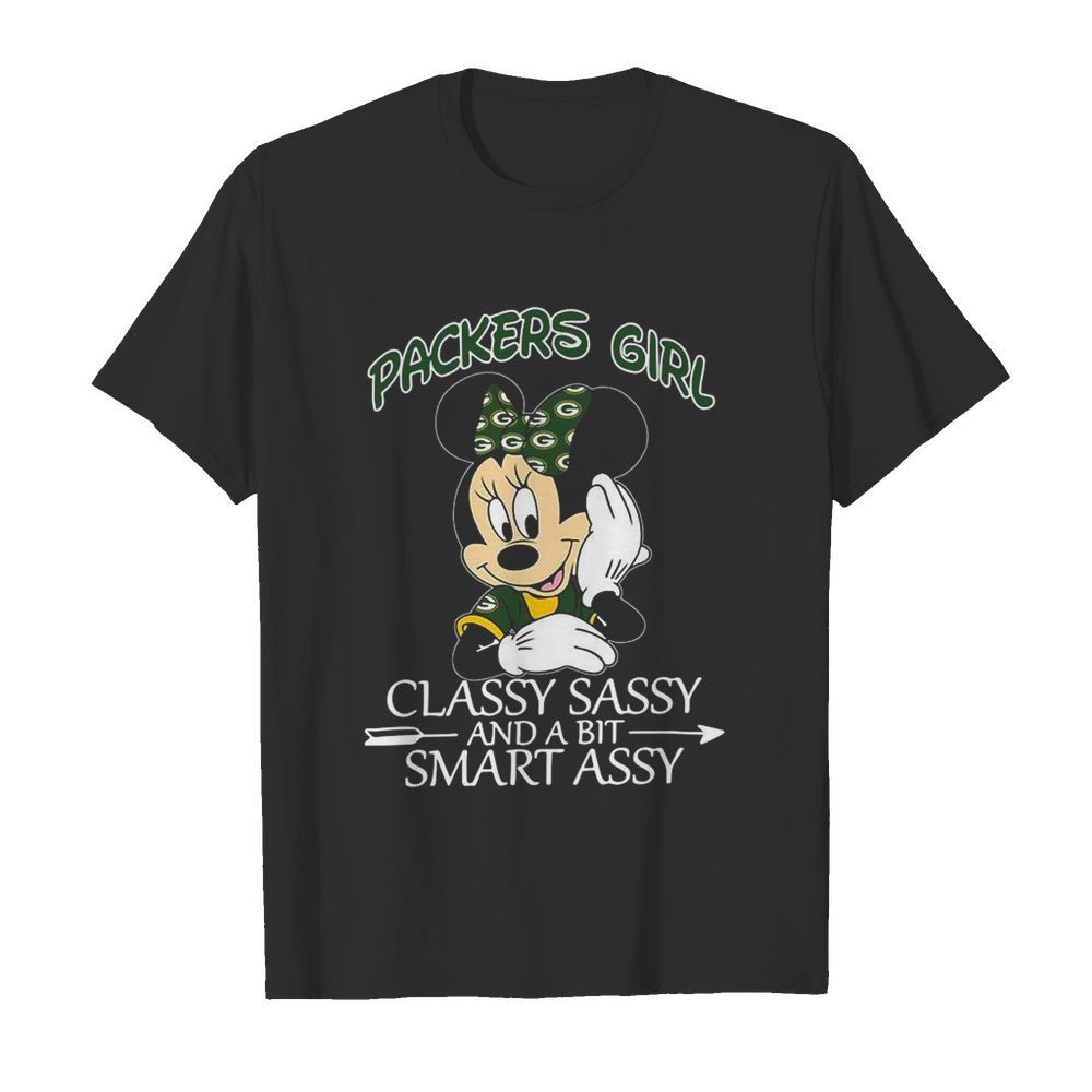 Mickey Mouse Packers Girl Classy Sassy And A Bit Smart Assy  Classic Men's T-shirt