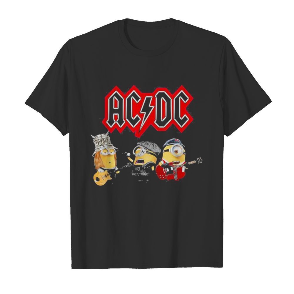 Minions acdc band playing guitars  Classic Men's T-shirt