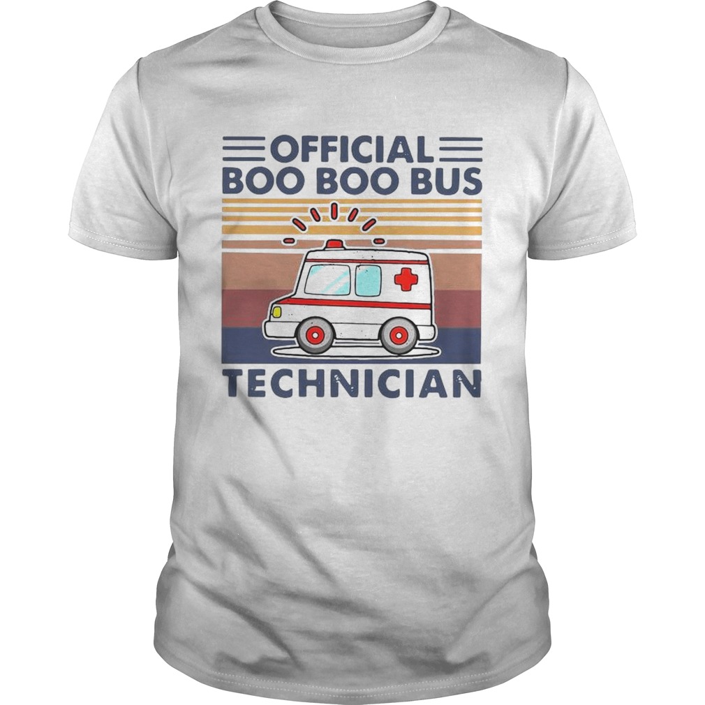 Paramedic Official Boo Boo Bus Technician shirt