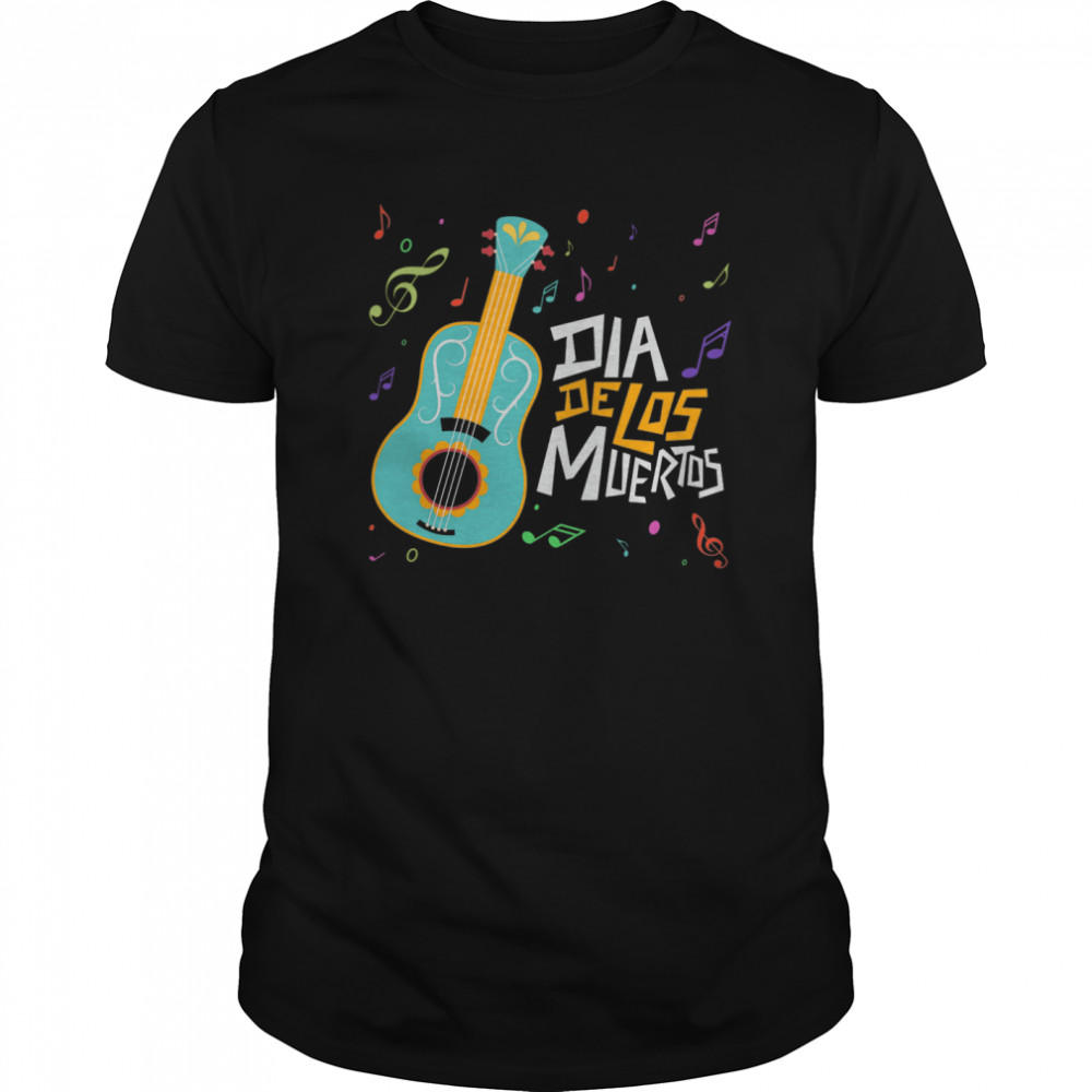 Party Music Guitar Dia De Los Muertos Day Of Dead shirt