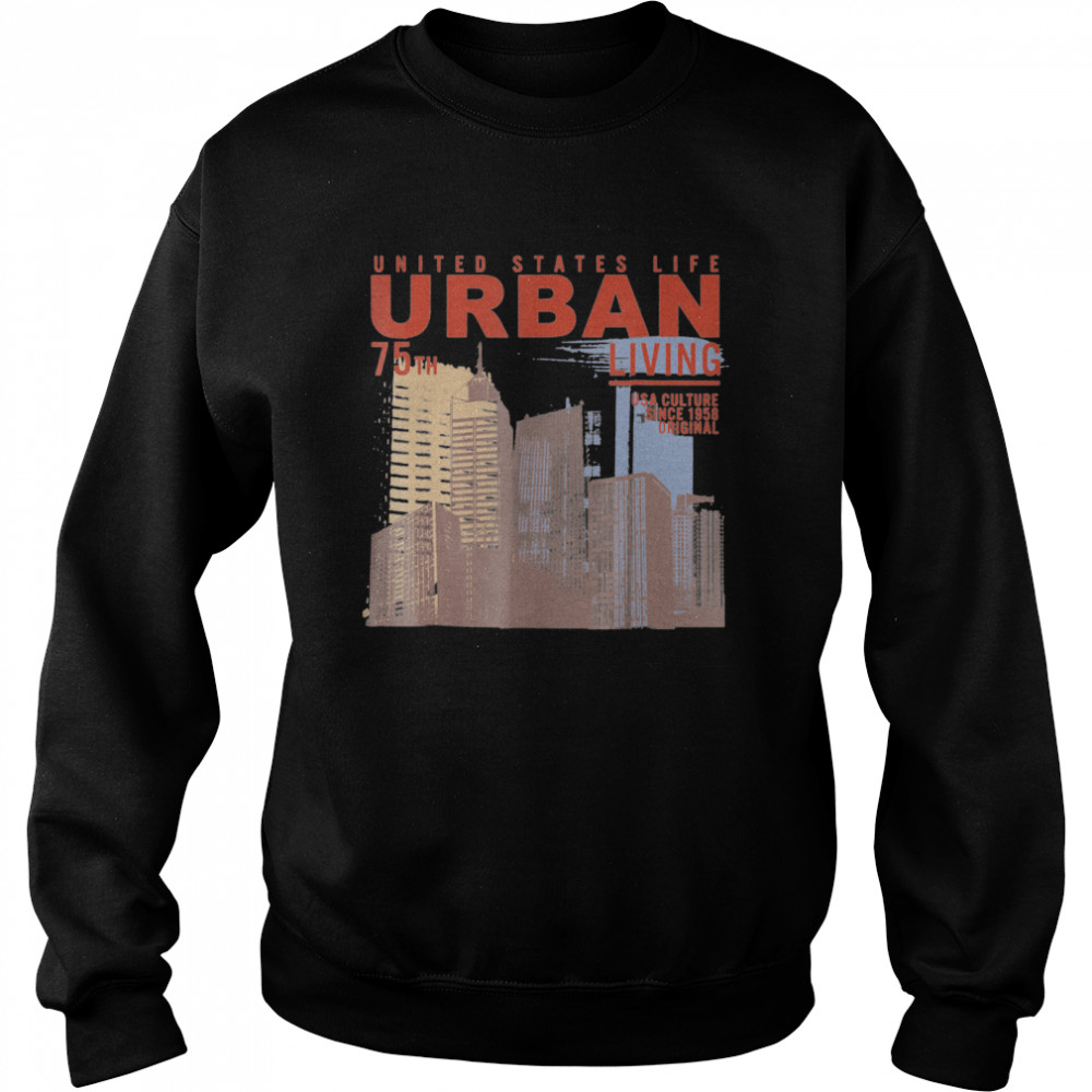 Photography Retro Urban United States City Scene  Unisex Sweatshirt