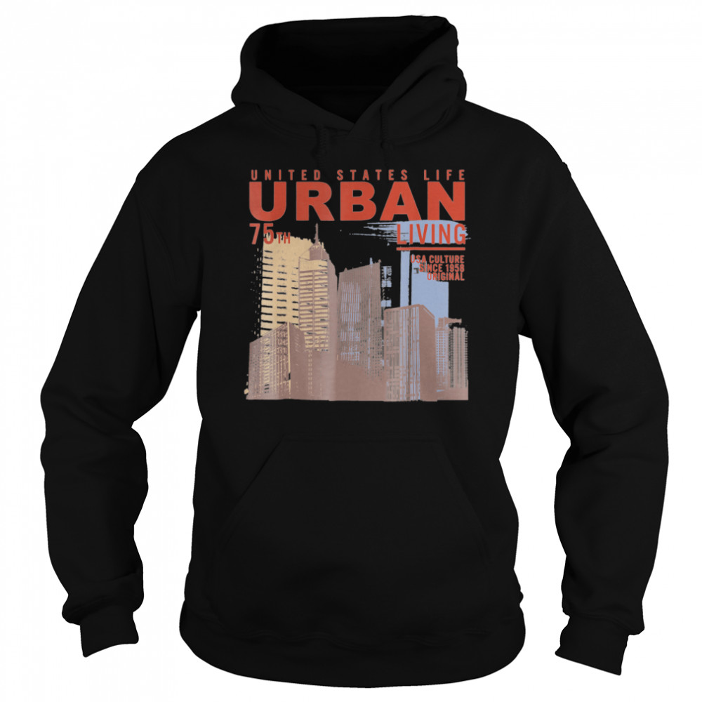 Photography Retro Urban United States City Scene  Unisex Hoodie