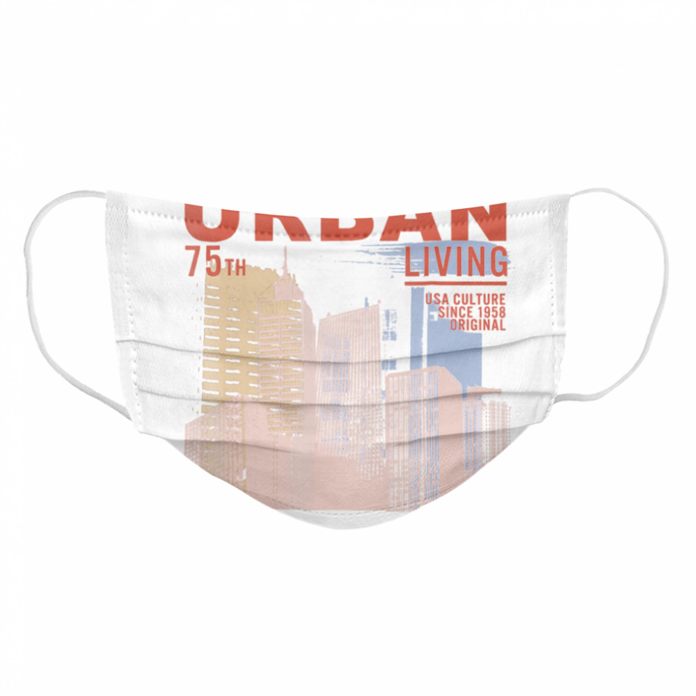 Photography Retro Urban United States City Scene  Cloth Face Mask