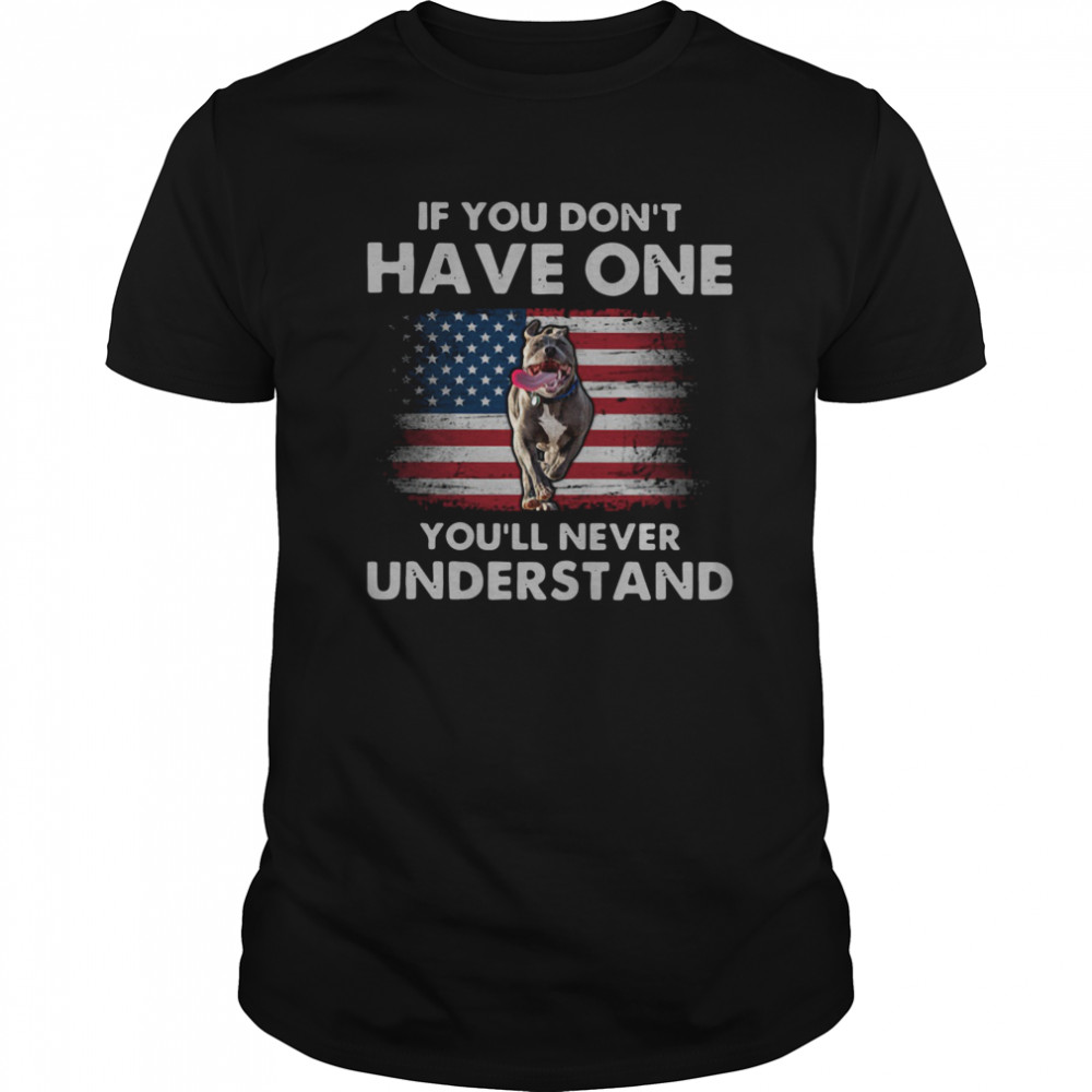 Pitbull If You Don’t Have One You’ll Never Understand American Flag shirt