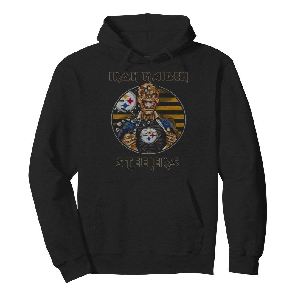 Pittsburgh Steelers Iron Maiden Halloween  Unisex Hoodie