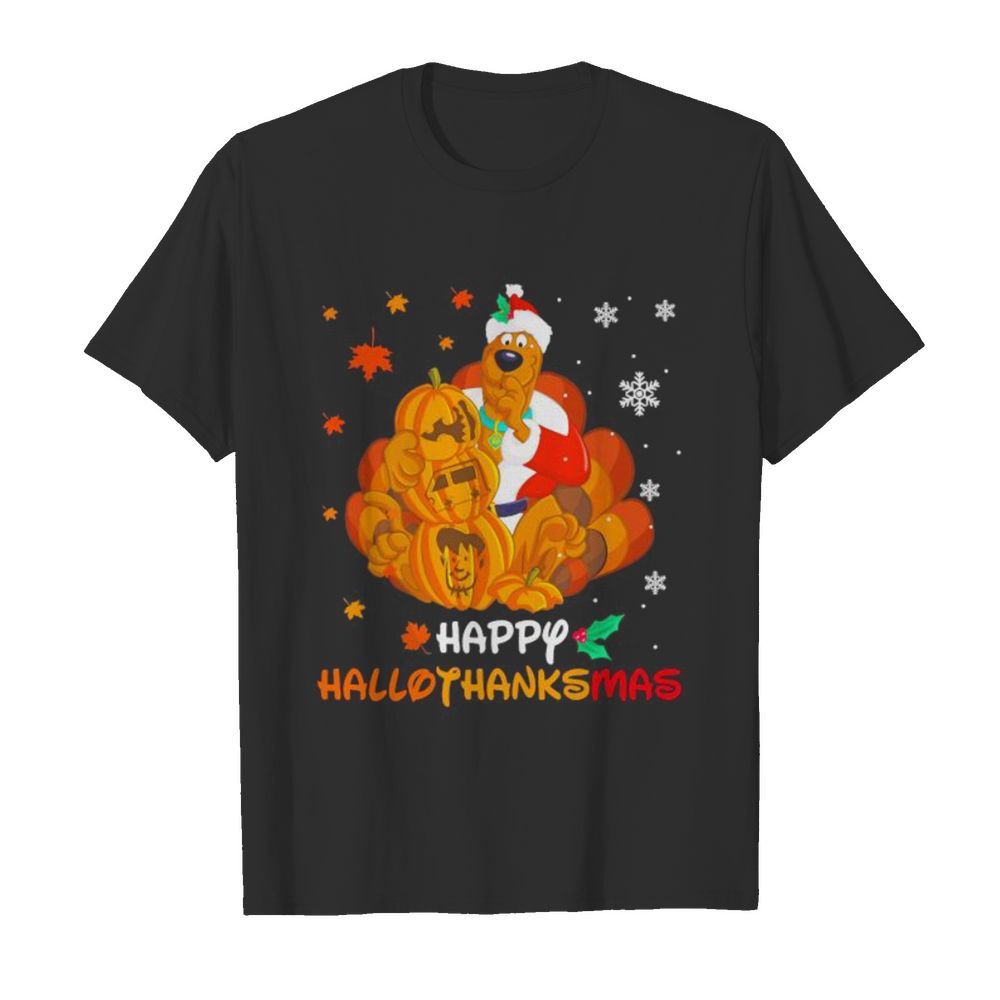 Pluto happy hallothanksmas halloween thanksgiving christmas shirt