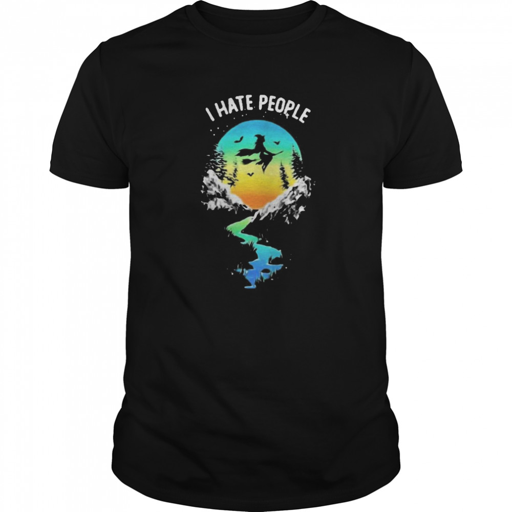 Pretty Witch Go Camping I Hate People shirt