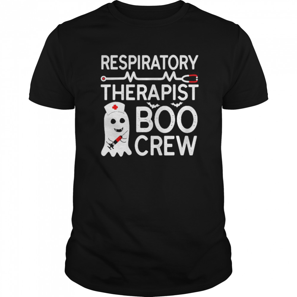 RT Halloween Gift Ghost Respiratory Therapist Boo Crew Witch shirt