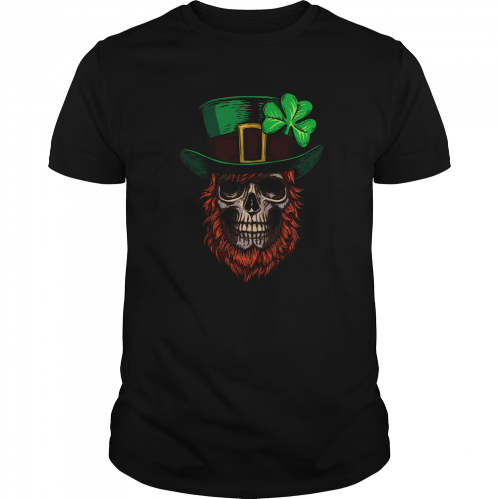 Saint Patricks Skull Man Day Of Dead Muertos shirt