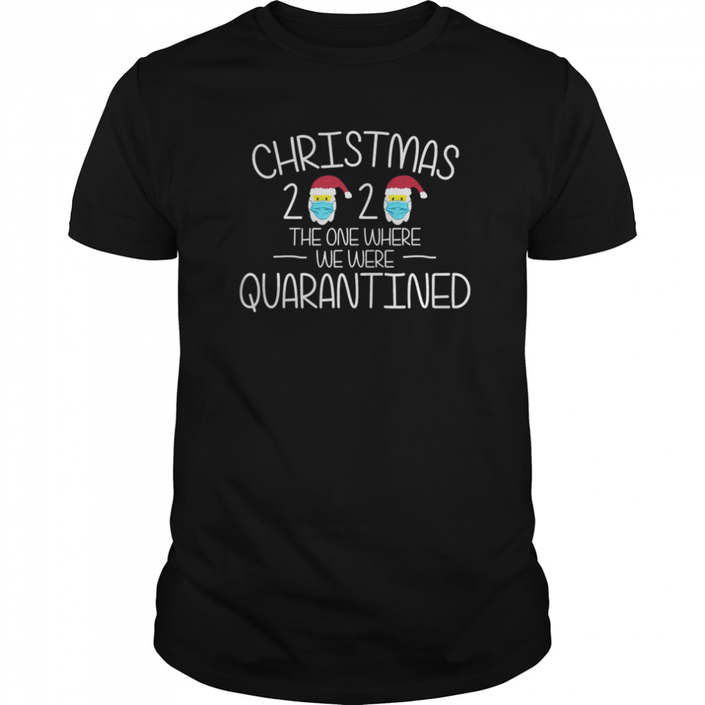 Santa Claus Quarantine Merry Christmas Present Xmas 2020 shirt