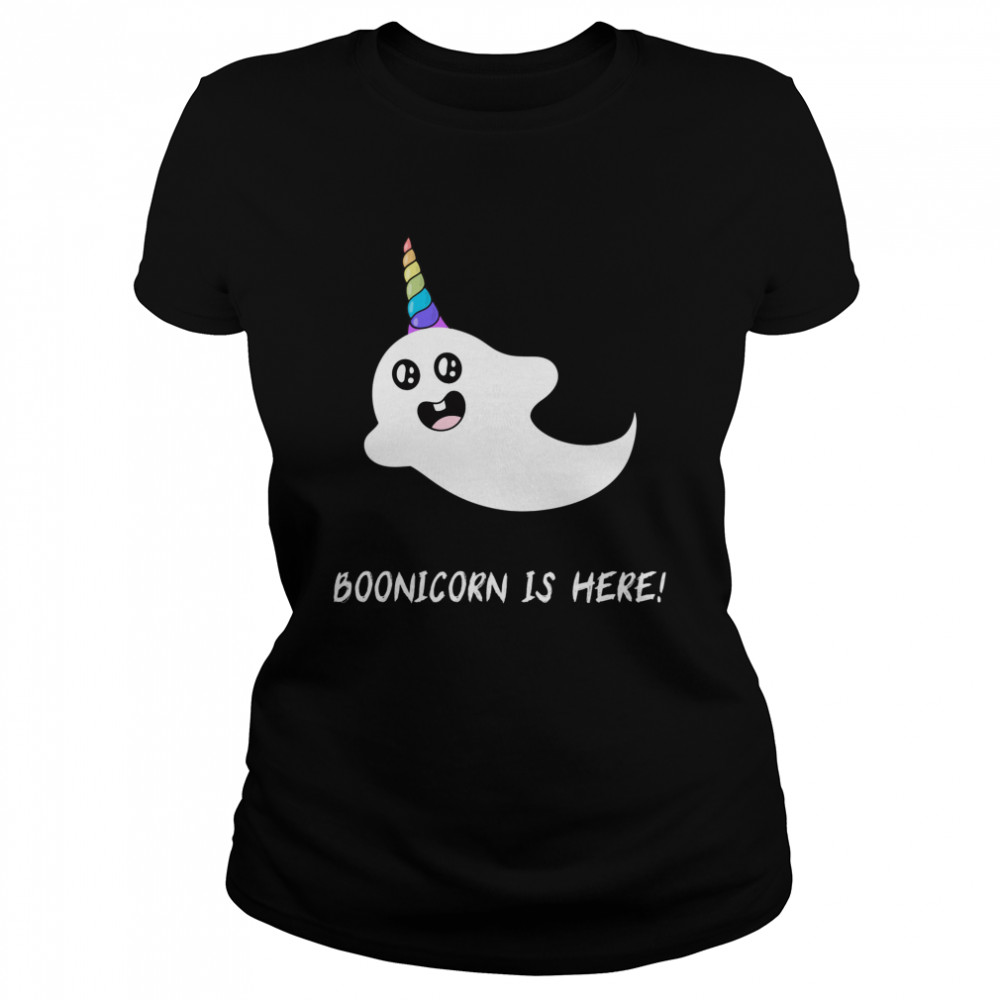 Scary And Cute Boonicorn Halloween  Classic Women's T-shirt