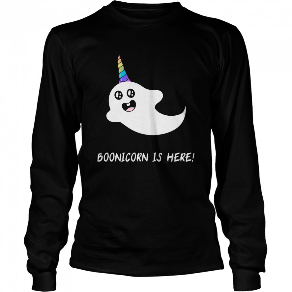 Scary And Cute Boonicorn Halloween  Long Sleeved T-shirt