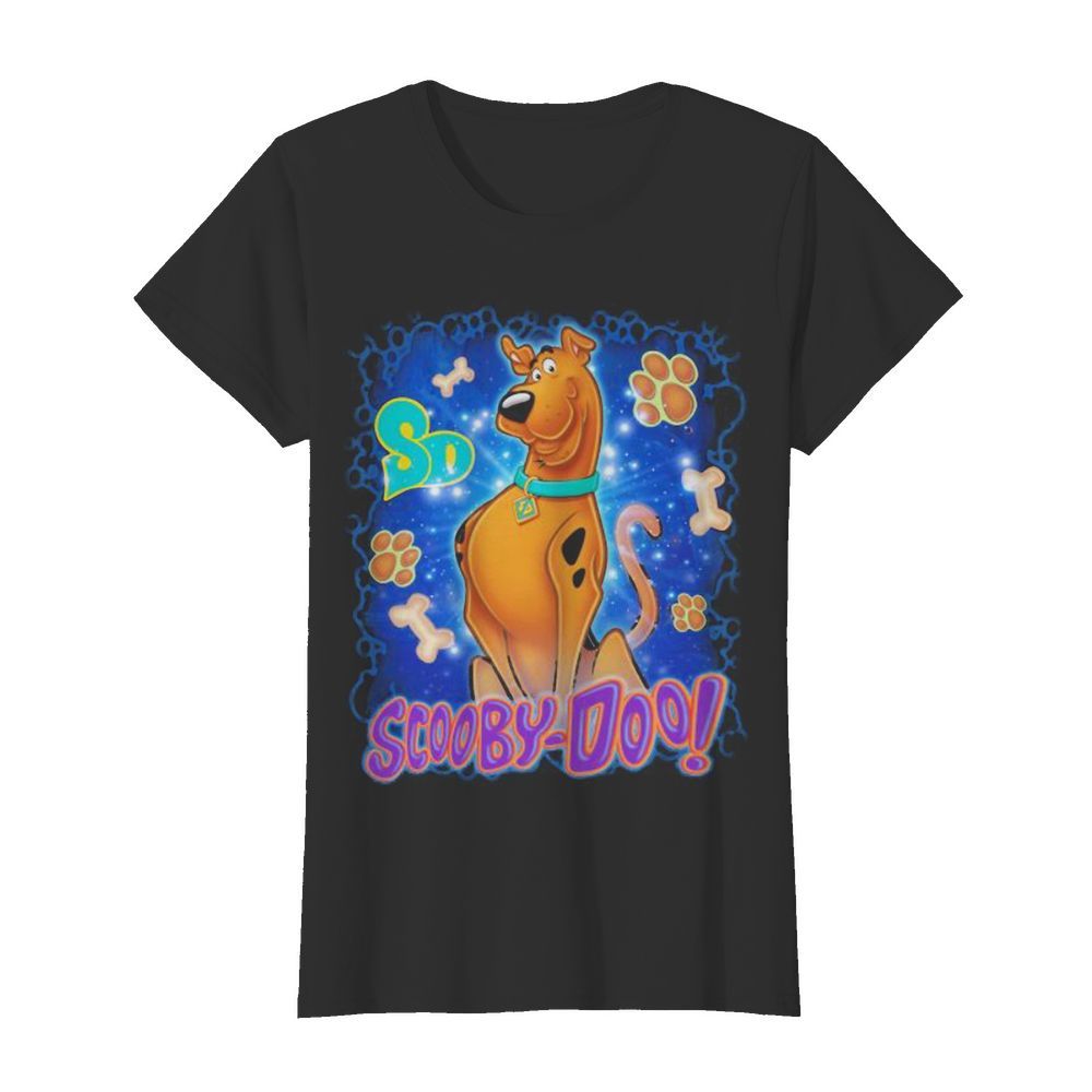 Scooby-doo paw dog cartoon vintage  Classic Women's T-shirt