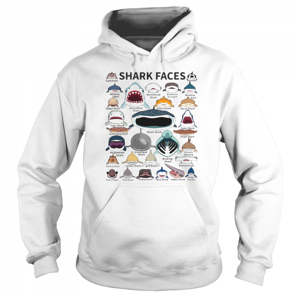 Shark Faces  Unisex Hoodie