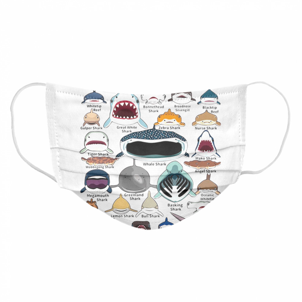 Shark Faces  Cloth Face Mask