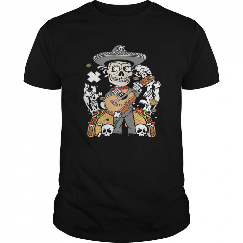 Skeleton Happy Dia De Muertos Day Of Dead shirt