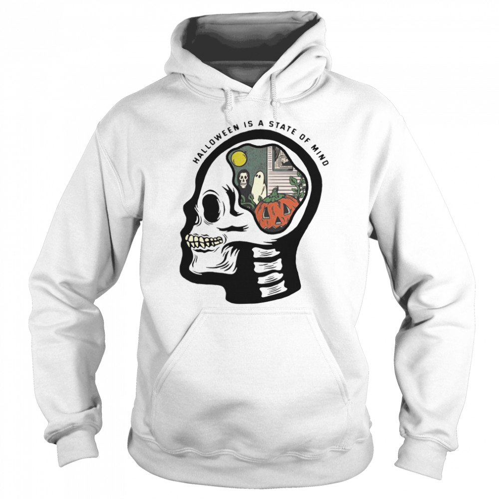 Skull Halloween Is A State Of Mind  Unisex Hoodie