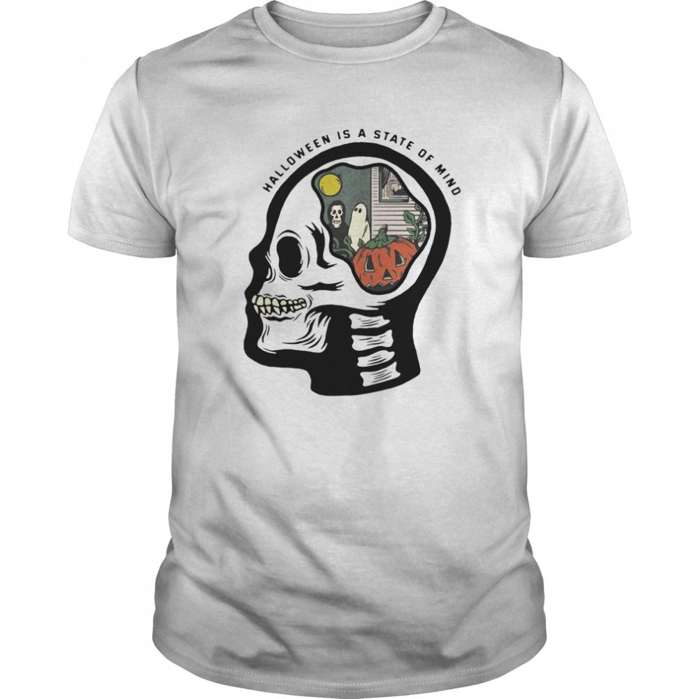 Skull Halloween Is A State Of Mind  Classic Men's T-shirt