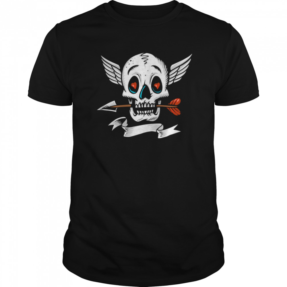 Skull Heart Love Dia De Los Muertos shirt