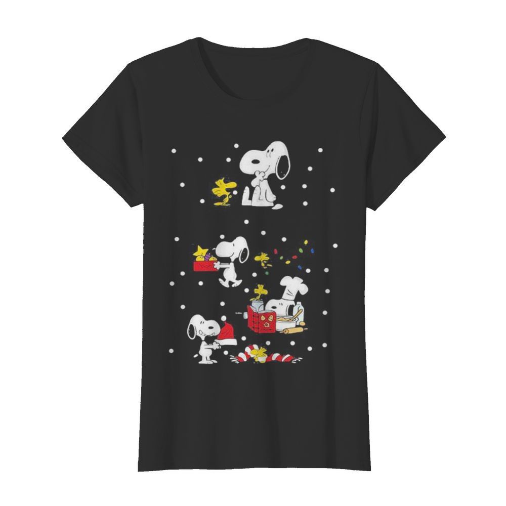 Snoopy and woodstock merry christmas  Classic Women's T-shirt