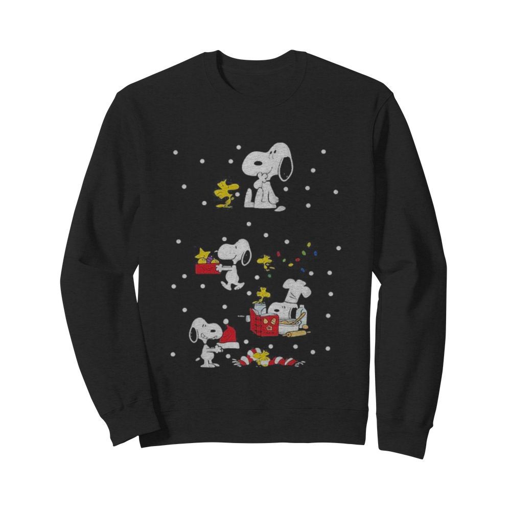 Snoopy and woodstock merry christmas  Unisex Sweatshirt