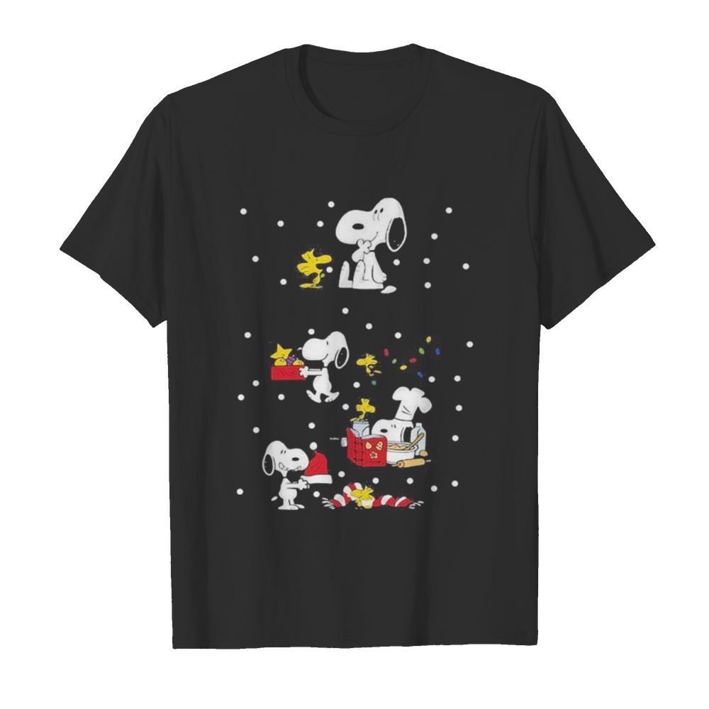 Snoopy and woodstock merry christmas  Classic Men's T-shirt