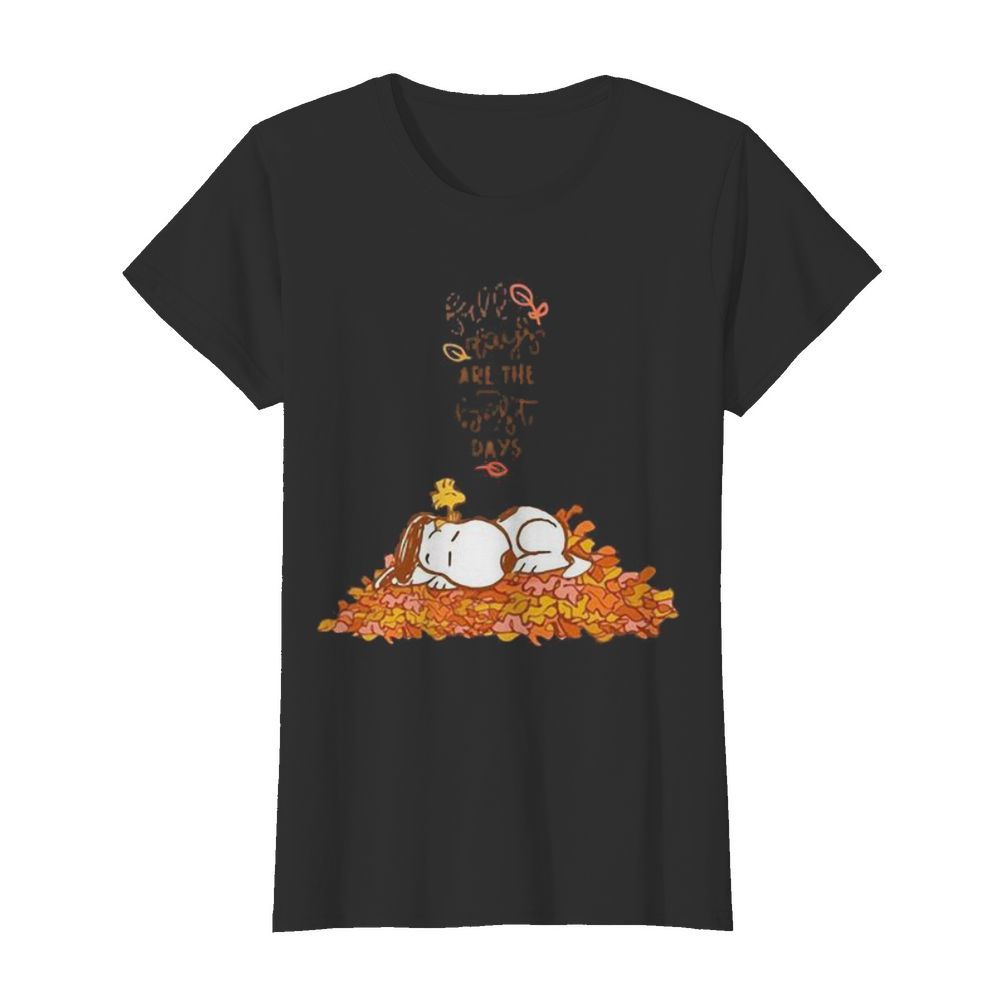 Snoopy fall plays are the first day  Classic Women's T-shirt