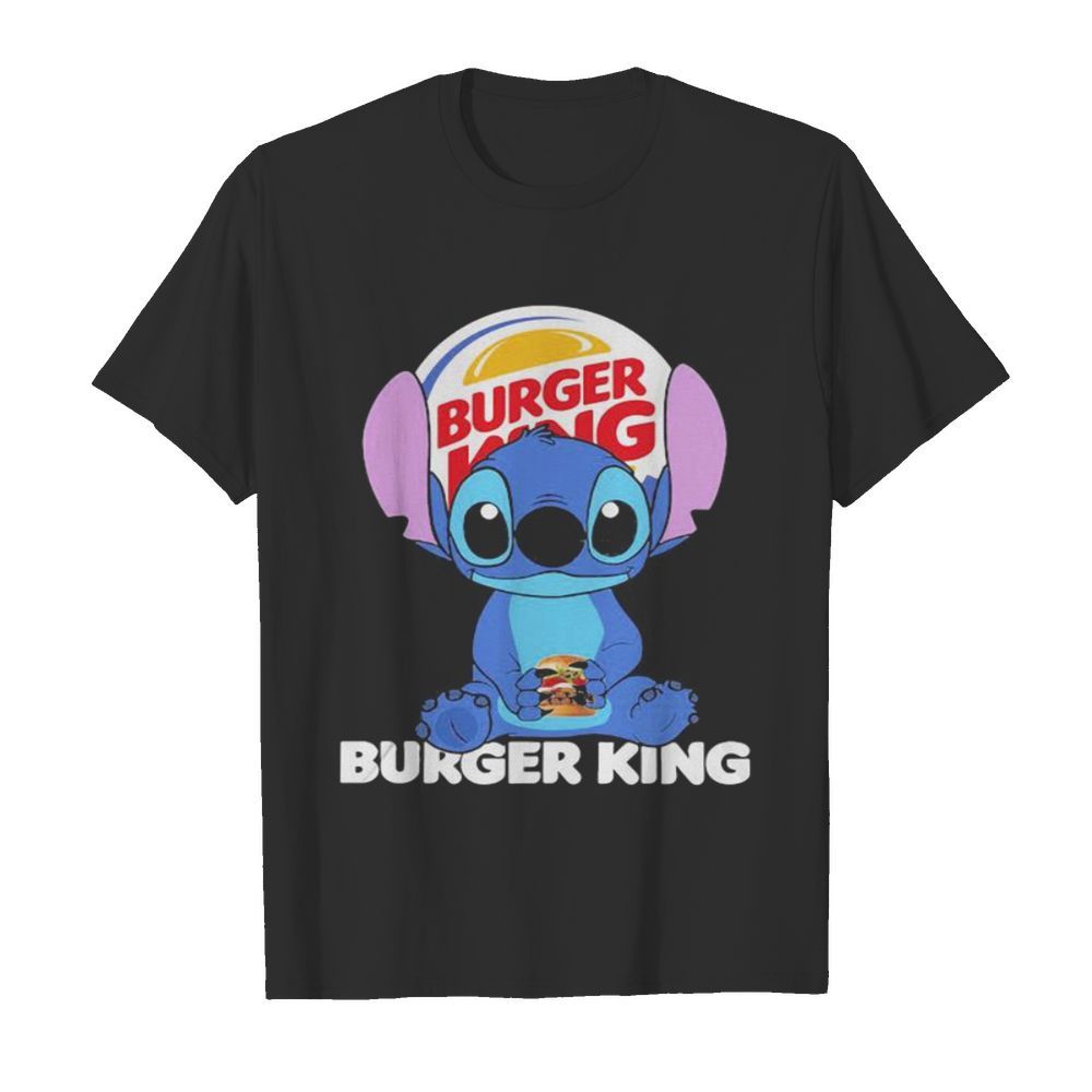 Stitch burger king logo shirt