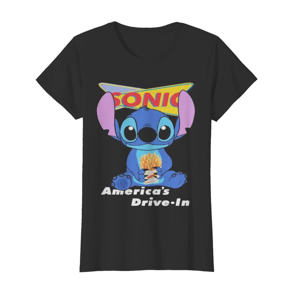 Stitch sonic america’s drive in  Classic Women's T-shirt