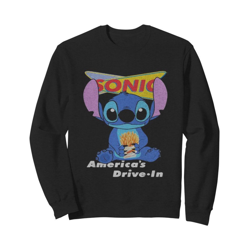 Stitch sonic america’s drive in  Unisex Sweatshirt