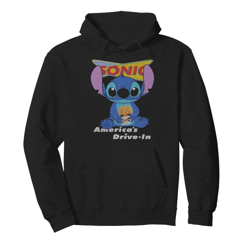 Stitch sonic america’s drive in  Unisex Hoodie